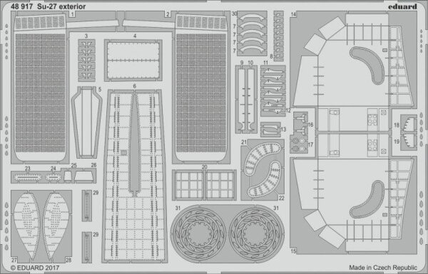 1/48 Sukhoi Su-27 Flanker B exterior (Hobby Boss)