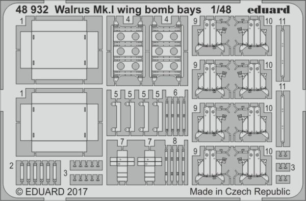 Supermarine Walrus Mk.I wing bomb bays