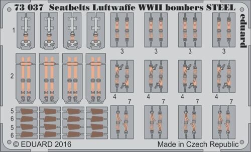 Seatbelts Luftwaffe WWII bombers STEEL