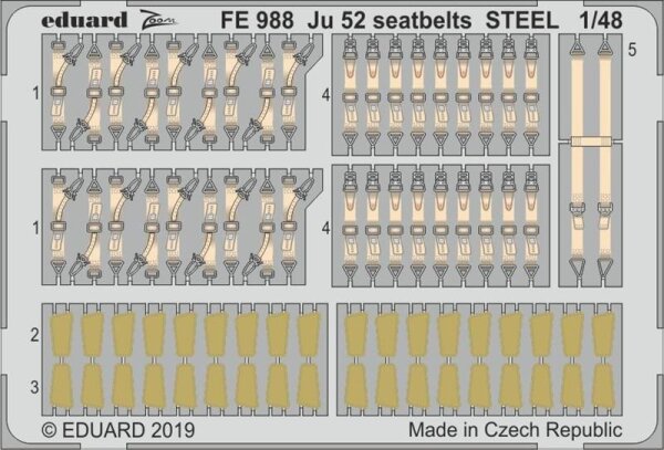 Junkers Ju-52/3M seatbelts STEEL