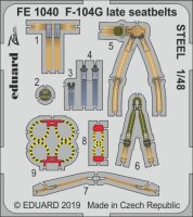 1/48 F-104G Starfighter late seatbelts STEEL