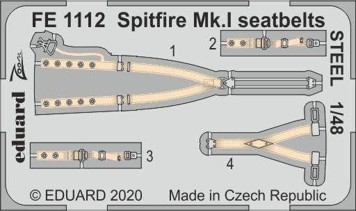 Supermarine Spitfire Mk.I seatbelts STEEL