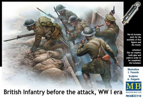 1/35 British Infantry before the attack WWI