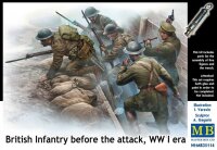 British Infantry before the attack WWI