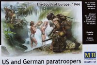 US and German Paratroopers, South Europe 1944