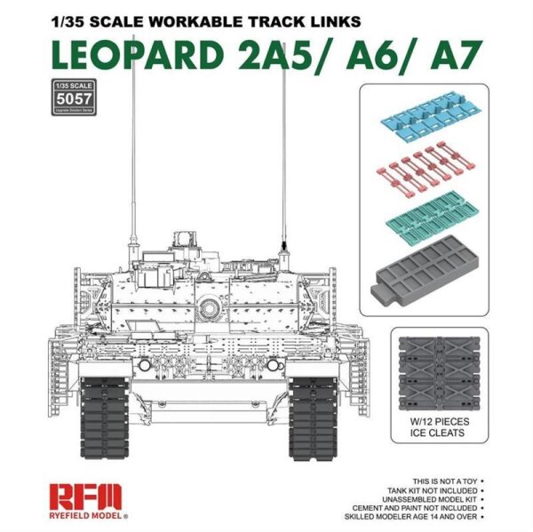 Leopard 2A5/A6/A7 Einzelgliederketten