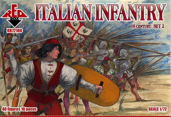 1/72 Italian Infantry 16 Century. Set 2