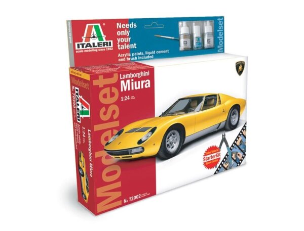 1:72 Lamborghini Miura - Modellset für Beginner