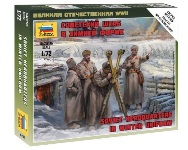 1/72 Soviet Headquarters in Winter Uniforms