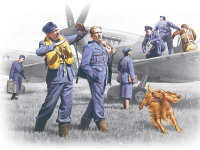 RAF Piloten und Bodenpersonal
