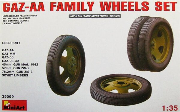 1/35 GAZ-AA Family Wheels set