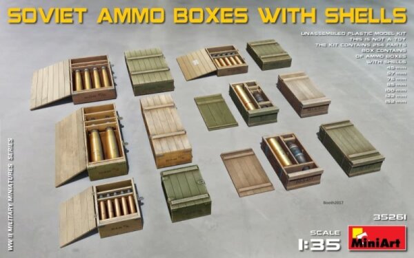 Soviet Ammo Boxes with Shells