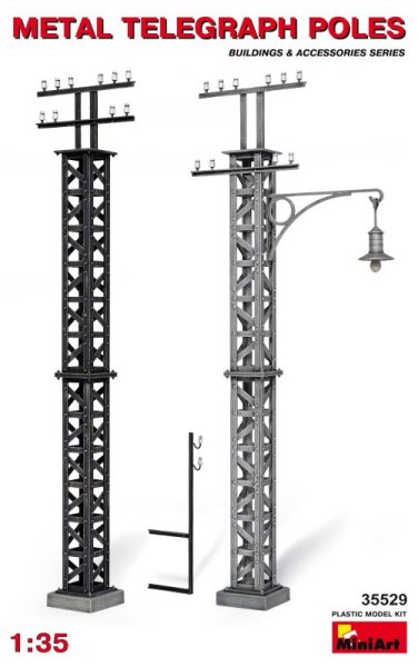 1/35 Metall Telegraph Poles