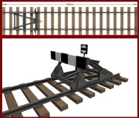 Railway Track with Dead End (European Gauge)