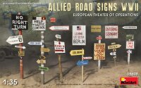 Allies Road Signs WWII. European Theatre