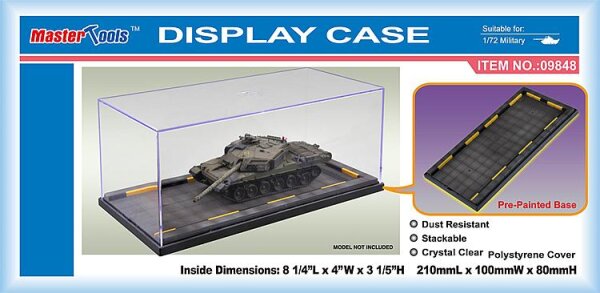 Modellbau-Vitrine 210 x 100 x 80 mm