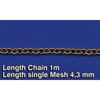 Metal Chain (G) Length single Mesh 4,3 mm