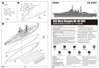 USS West Virginia BB-48 - 1941