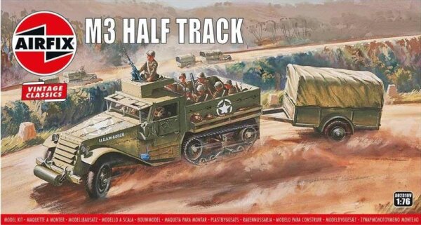 1/76 M3A1 Half Track + 1-ton Trailer