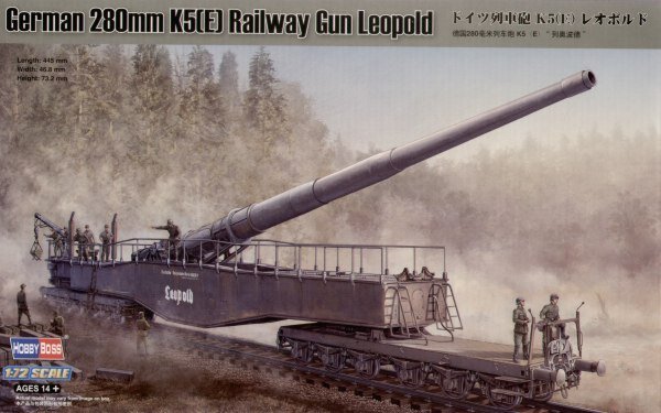 German 280 mm K5(E) Railway Gun Leopold