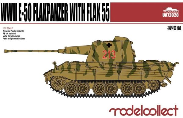 1/72 Deutscher E-50 Flakpanzer mit FlaK 55