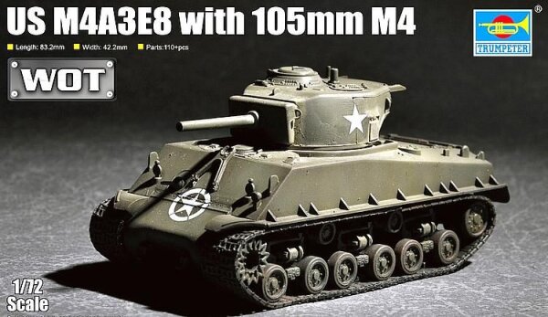 US M4A3E8 Sherman with 105mm M4