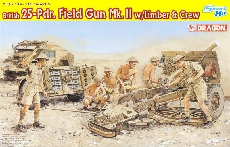 British 25-pdr. Field Gun Mk.II w/Limber & Crew