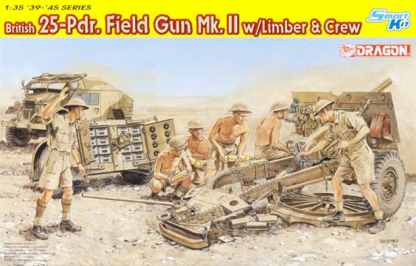 British 25-pdr. Field Gun Mk.II w/Limber & Crew