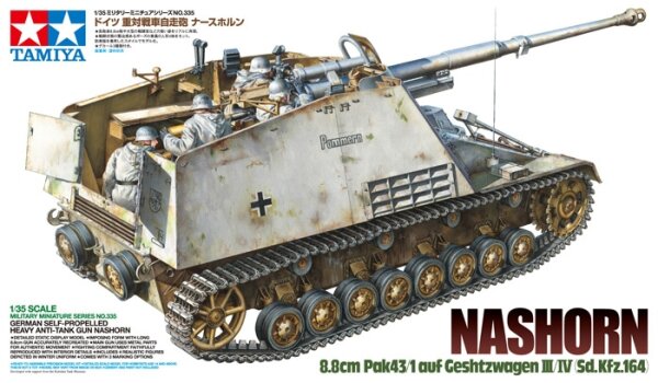 1/35 German Nashorn 8.8cm Pak43/1 auf Geschützwagen III/IV (Sd.Kfz.164)