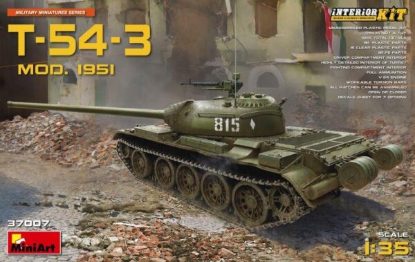 T-54-3 Mod. 1951 Soviet Medium Tank - Interior Kit