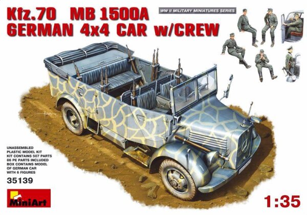 Kfz. 70 - MB L1500A German 4x4 Car + Crew