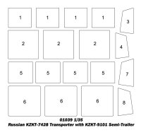 Russischer KZKT-7428 Russitsch Panzertransporter