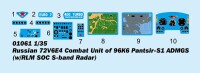 1/35 Russian 72V6E4 Combat Unit of 96K6 Pantsir-S1 ADMGS w/RLM SOC S-band Radar