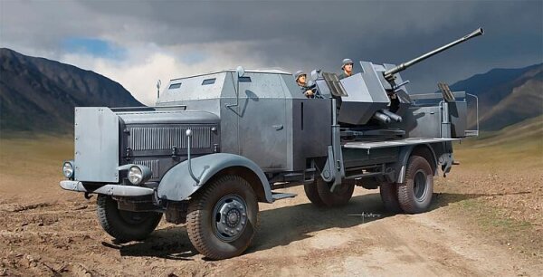 Mercedes-Benz L4500A mit 3,7 cm FlaK 37