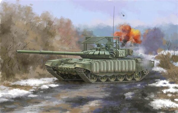 1/35 T-72B3 mit 4S24 Relikt- und Gitterpanzerung