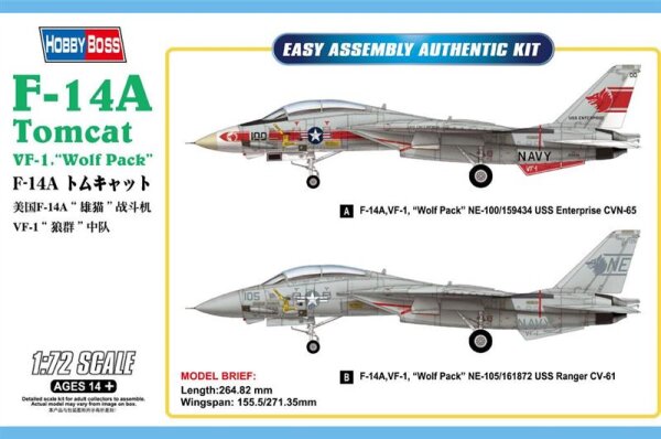 Grumman F-14A Tomcat "VF-1 Wolf Pack"