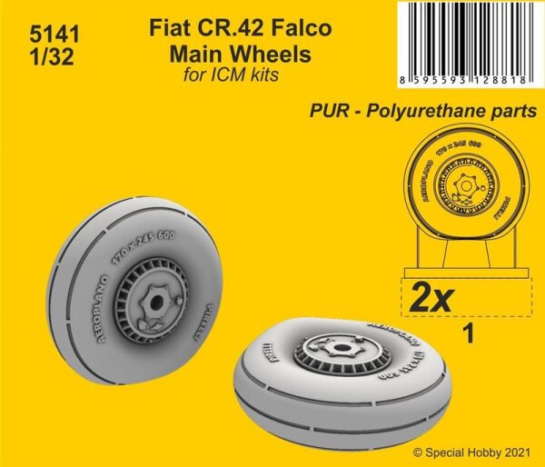 Fiat CR.42 Main Wheels