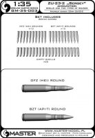 ZU-23-2 Sergey" 23 mm Munition + Hülsen"