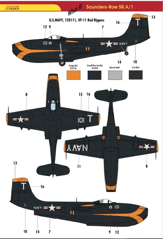 Saunders Roe Model Saunders-Roe SR-A1 Jet Flying Boat