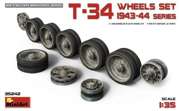 T-34 Wheels Set 1943 - 1944 Series
