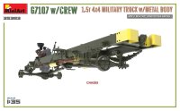 G7107 w/Crew 1,5t 4x4 Military Truck w/Metal Body