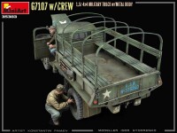G7107 w/Crew 1,5t 4x4 Military Truck w/Metal Body