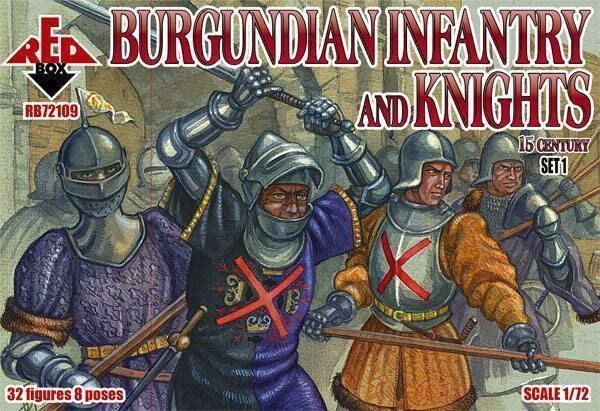 1/72 Burgundian Infantry and Knights 15 Century - Set 1