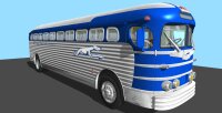 GMC PD-3751 Silversides Bus "Greyhound Lines"