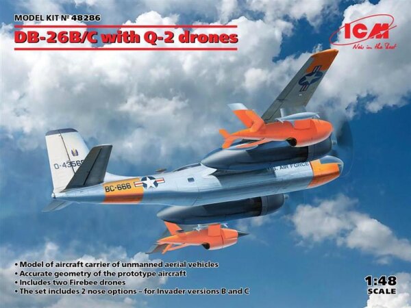 1/48 Douglas DB-26B/C with Q-2A Firebee drones