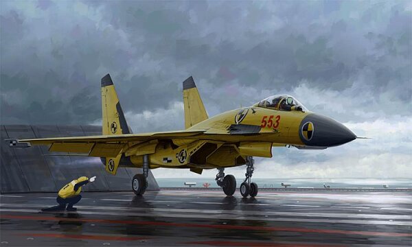 Shenyang J-15 mit Flugdeck und Figuren