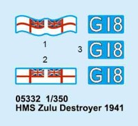HMS Zulu Destroyer 1941