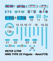 1/700 HMS Kent (F78) Type 23