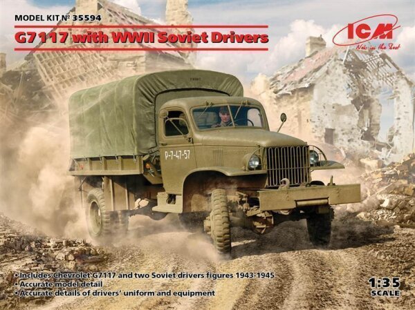 1/35 Chevrolet G7117 with WWII Soviet Drivers