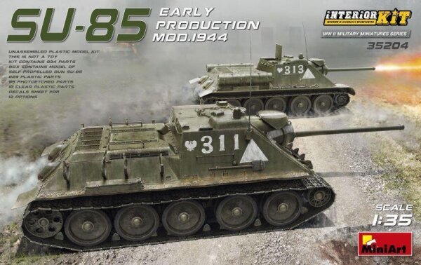 Su-85 Mod. 1944 - frühe Produktion -Interior Kit-